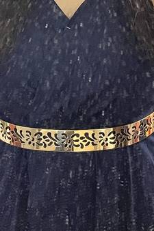  Golden plate shape carved adjustable kamarband waist belt or waistchain