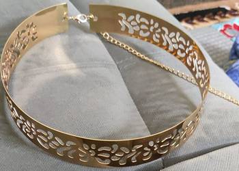  Golden plate shape carved adjustable kamarband waist belt or waistchain 2