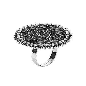 COMBO of 3 Designer Silver Plated Adjustable rings 	 2