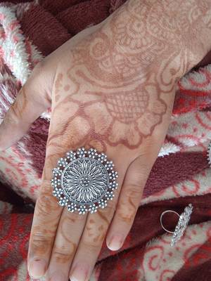 COMBO of 3 Designer Silver Plated Adjustable rings 	 2