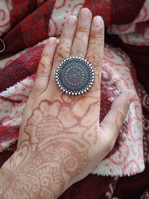 COMBO of 3 Designer Silver Plated Adjustable rings 	 3