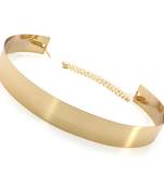  Golden plate shape carved adjustable kamarband waist belt or waistchain