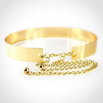  Golden plate shape carved adjustable kamarband waist belt or waistchain 5