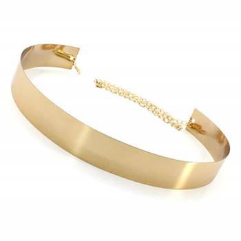  Golden plate shape carved adjustable kamarband waist belt or waistchain 2