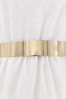  Golden plate shape carved adjustable kamarband waist belt or waistchain