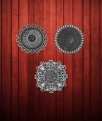 COMBO of 3 Designer Silver Plated Adjustable rings 1