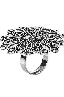COMBO of 3 Designer Silver Plated Adjustable rings