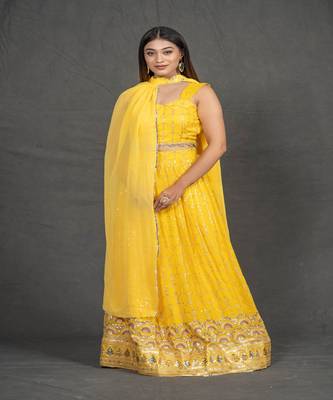Light Yellow Chikankari Lehenga 4