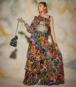 Yellow One Off Shoulder Crop Top & Pant Set