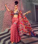 Pink Gharara Pant Set