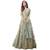 Fashion Kreza Women's Net Embroidered Anarkali Gown with Dupatta