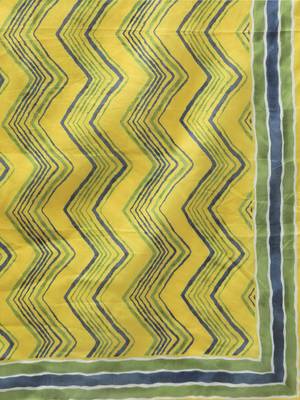 Yellow printed cotton ethnic-kurtis 5