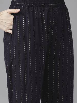 Blue printed rayon ethnic-kurtis 5