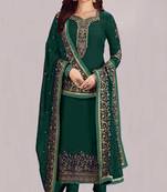 Fashion Kreza Women's Georgette Embroidery Work Salwar Suit with Dupatta