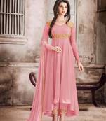 Fashion Kreza Women's Georgette Embroidered Salwar Suit with Dupatta