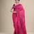 PINK,YELLOW & BLUE  KATHA STITCH Hand Woven   Handloom  Saree.