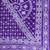 PURPLE & WHITE  GUJRATI KATHA STITCH Hand Woven Tant  Handloom  Saree.