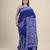 BLUE & WHITE PADMA KATHA STITCH Hand Woven Tant  Handloom  Saree.