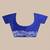 BLUE & WHITE PADMA KATHA STITCH Hand Woven Tant  Handloom  Saree.