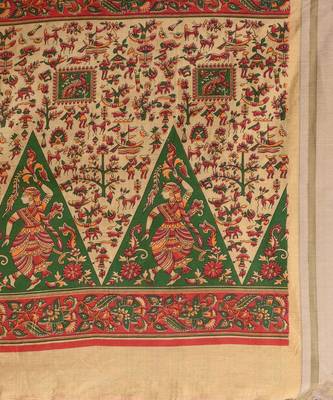 PINK,GOLDEN & MULTI   HANDLOOM  Hand Woven Silk  Jamdani Saree. 4