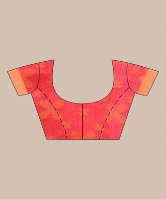 DEEP PINK & YELLOW   HANDLOOM  Hand Woven Silk  Jamdani Saree. 3