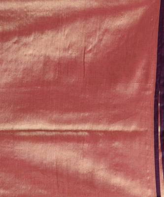 GOLDEN & PINK RAGA SILK  Hand Woven Tant Jamdani  Handloom   Saree 2