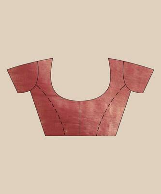 GOLDEN & PINK RAGA SILK  Hand Woven Tant Jamdani  Handloom   Saree 3