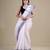 WHITE & GREY TANT Hand Woven Cotton Handloom bengali Saree.