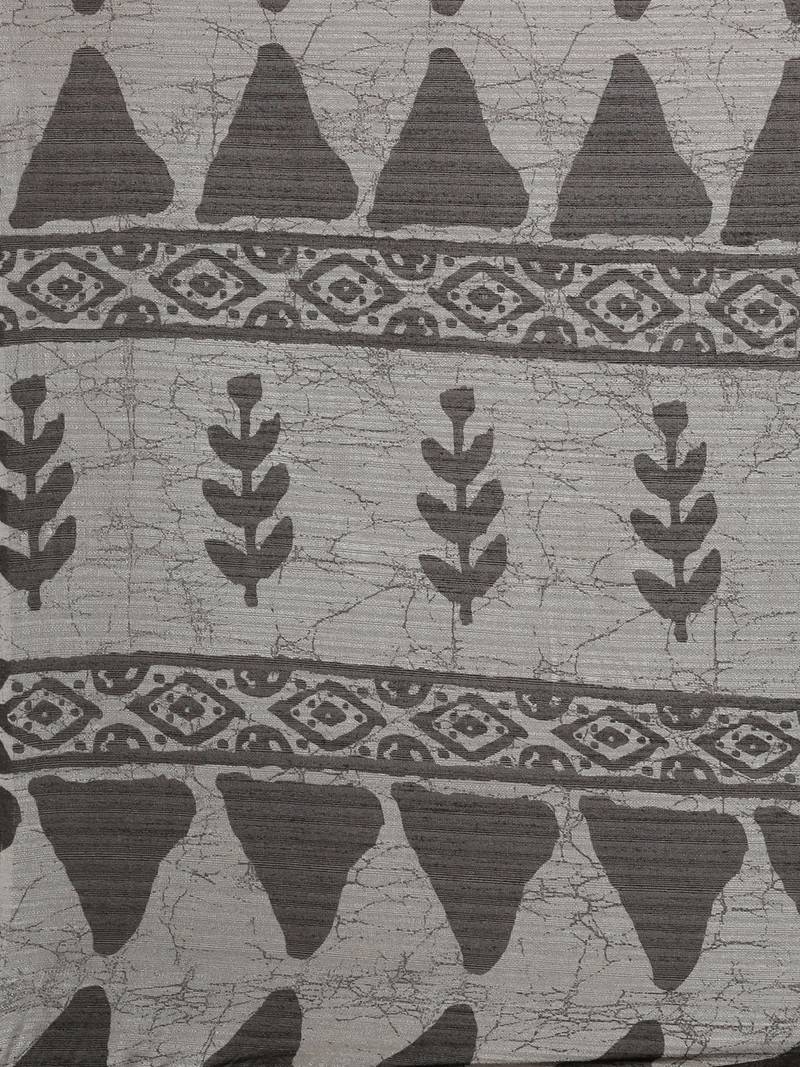 CLASSICATE from the house of The Chennai Silks  Black Printed Bhagalpuri Saree With Running Blouse