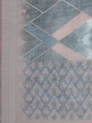 CLASSICATE from the house of The Chennai Silks Multicolor Printed Linen Blend Saree With Running Blouse 5