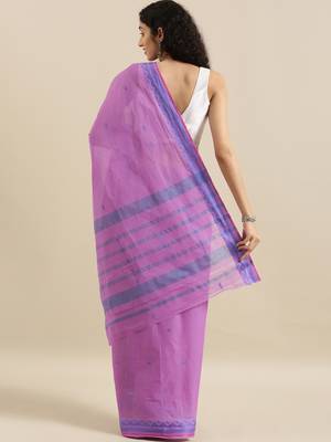 CLASSICATE from the house of The Chennai Silks  Lavender South Cotton Saree With Running Blouse 3