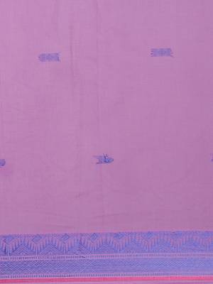 CLASSICATE from the house of The Chennai Silks  Lavender South Cotton Saree With Running Blouse 4