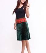 Ethnic Straight Fusion Skirt