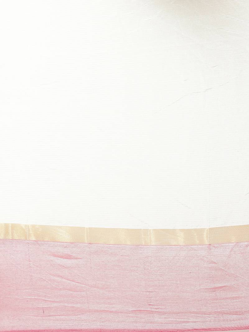 CLASSICATE from the house of The Chennai Silks Beige Silk Cotton Saree With Running Blouse