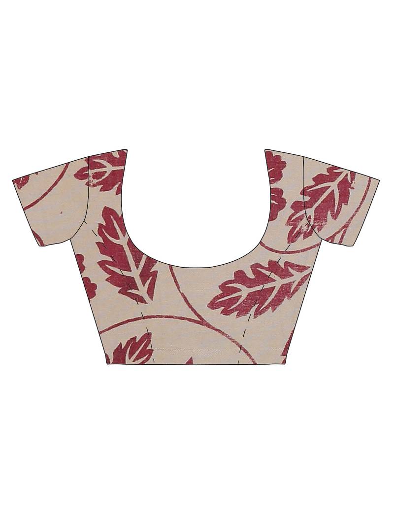 CLASSICATE from the house of The Chennai Silks Multicolor Printed Kalamkari Pure Cotton Saree With Running Blouse