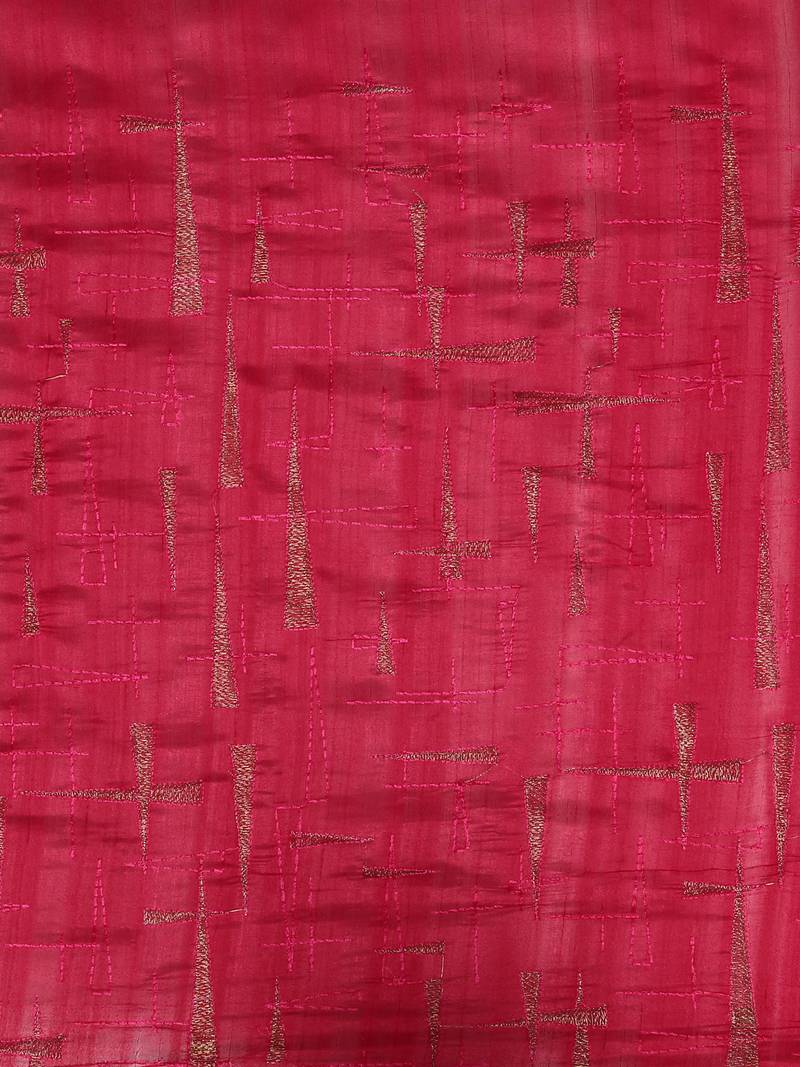 CLASSICATE from the house of The Chennai Silks Magenta Embroidered Saree With Running  Blouse