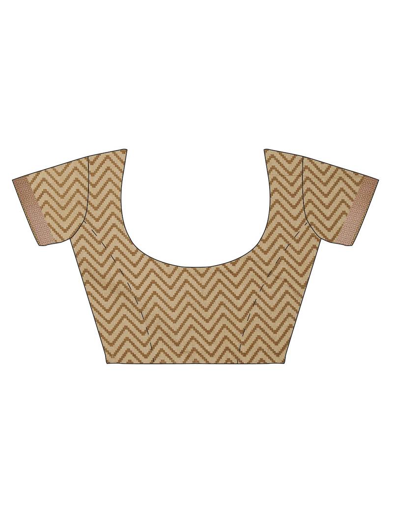 CLASSICATE from the house of The Chennai Silks Yellow Floral Printed Saree With Running  Blouse