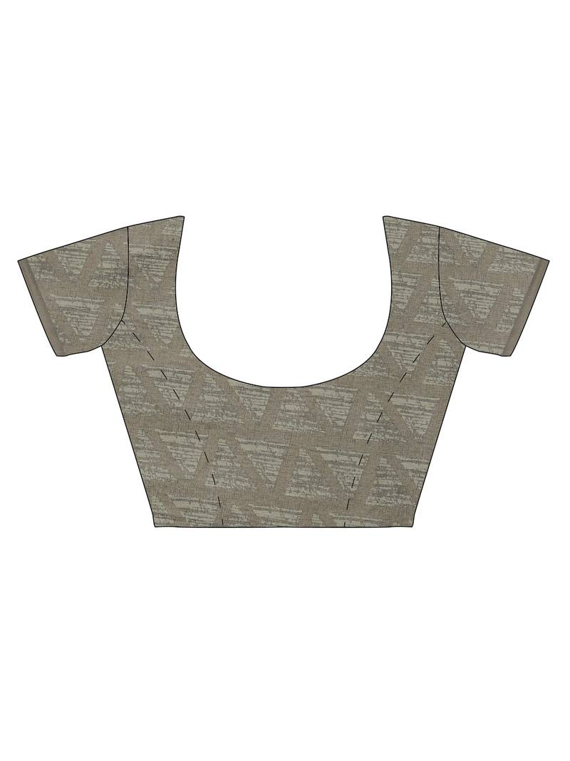 CLASSICATE from the house of The Chennai Silks Green Printed South Cotton Saree With Running  Blouse