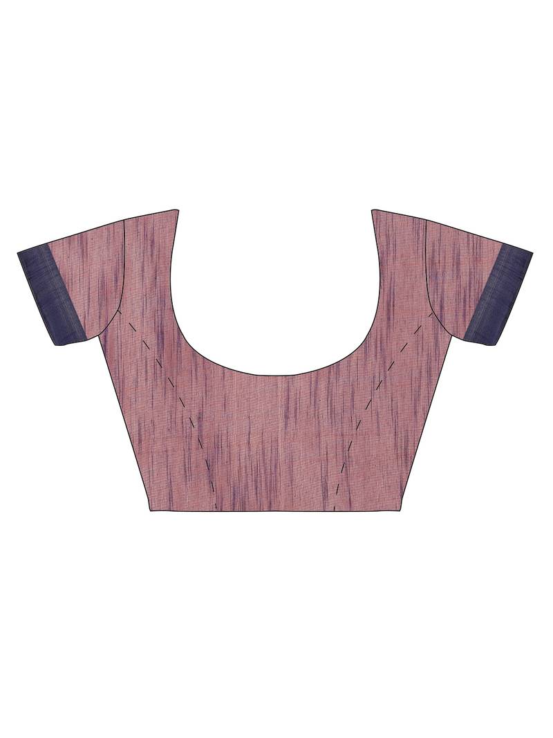 CLASSICATE from the house of The Chennai Silks Orange Cotton Blend Bagh Saree With Running  Blouse