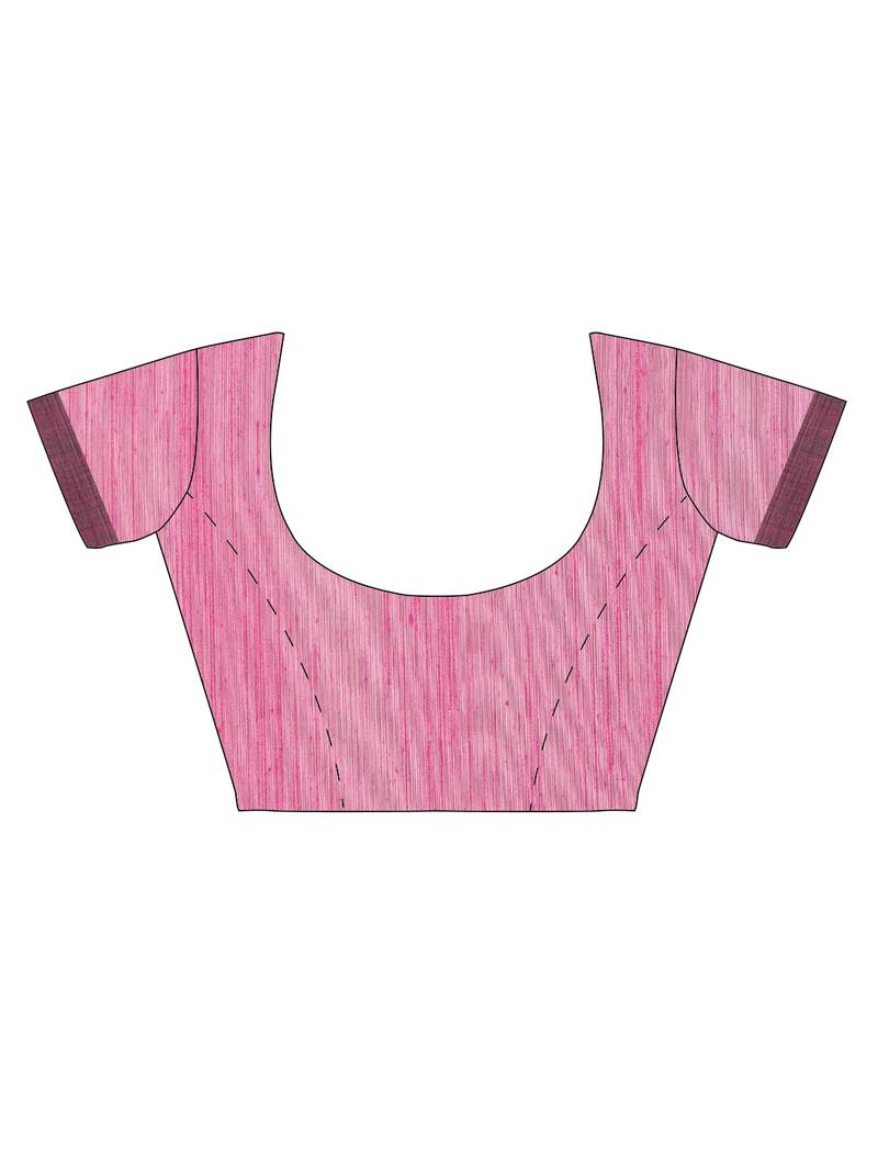 CLASSICATE from the house of The Chennai Silks Magenta Polycotton Saree With Running  Blouse