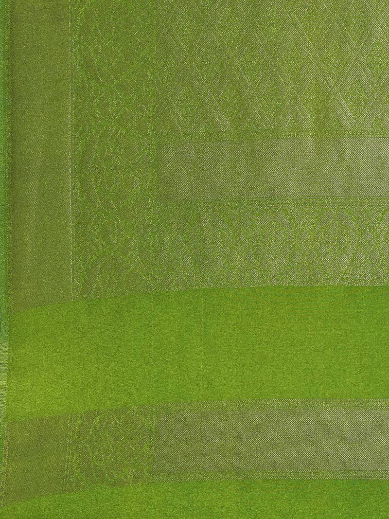 CLASSICATE from the house of The Chennai Silks Red Polycotton Saree With Running  Blouse