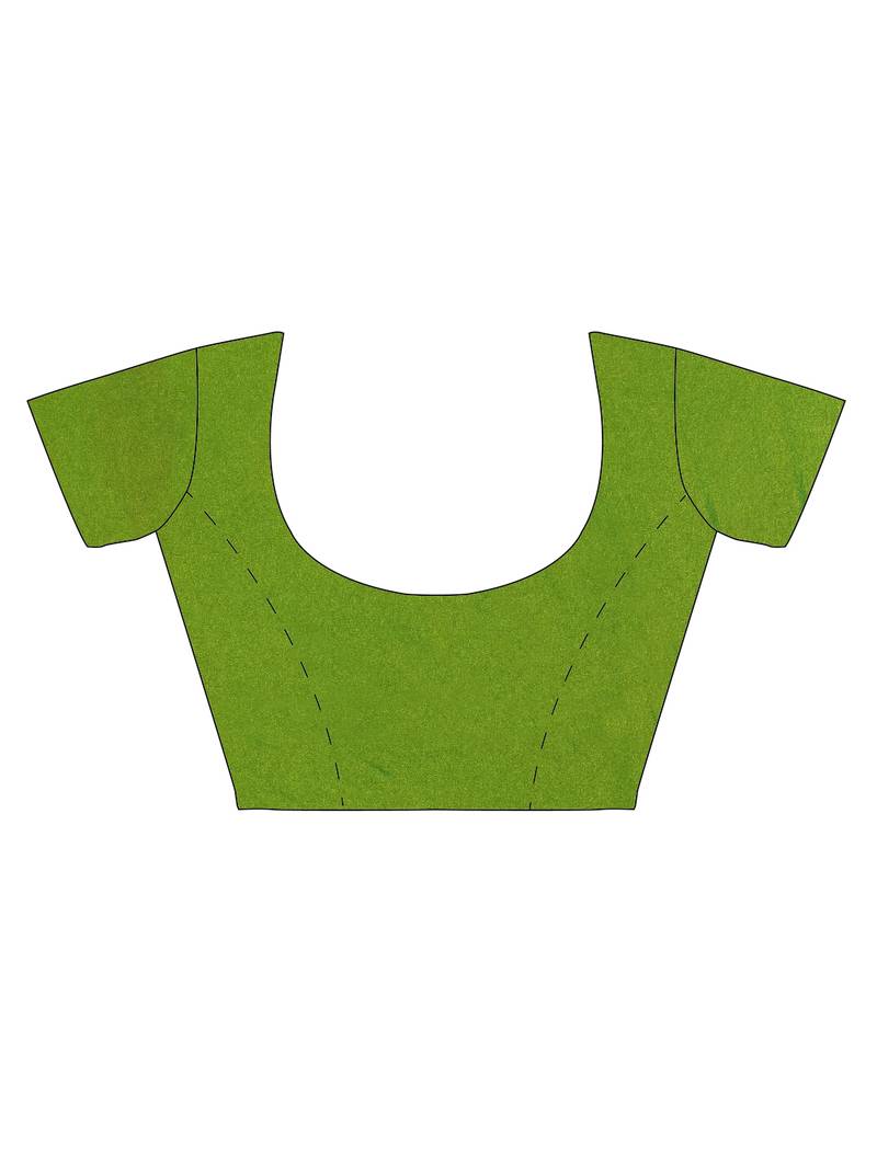 CLASSICATE from the house of The Chennai Silks Red Polycotton Saree With Running  Blouse