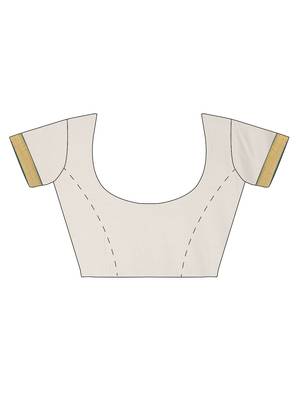 CLASSICATE from the house of The Chennai Silks Off-White Kerala Kasavu Saree With Running  Blouse 6