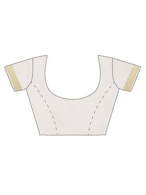 CLASSICATE from the house of The Chennai Silks Off-White Kerala Kasavu Saree With Running  Blouse 6