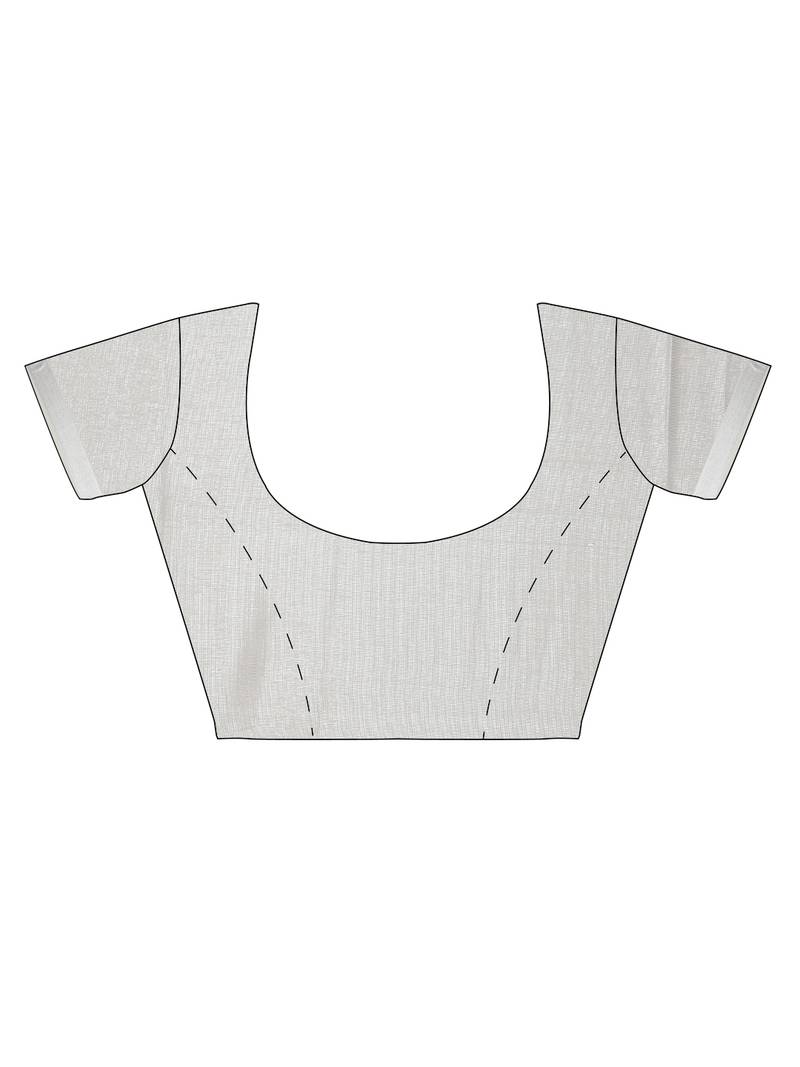 CLASSICATE from the house of The Chennai Silks Off-White Kerala Kasavu Saree With Running  Blouse