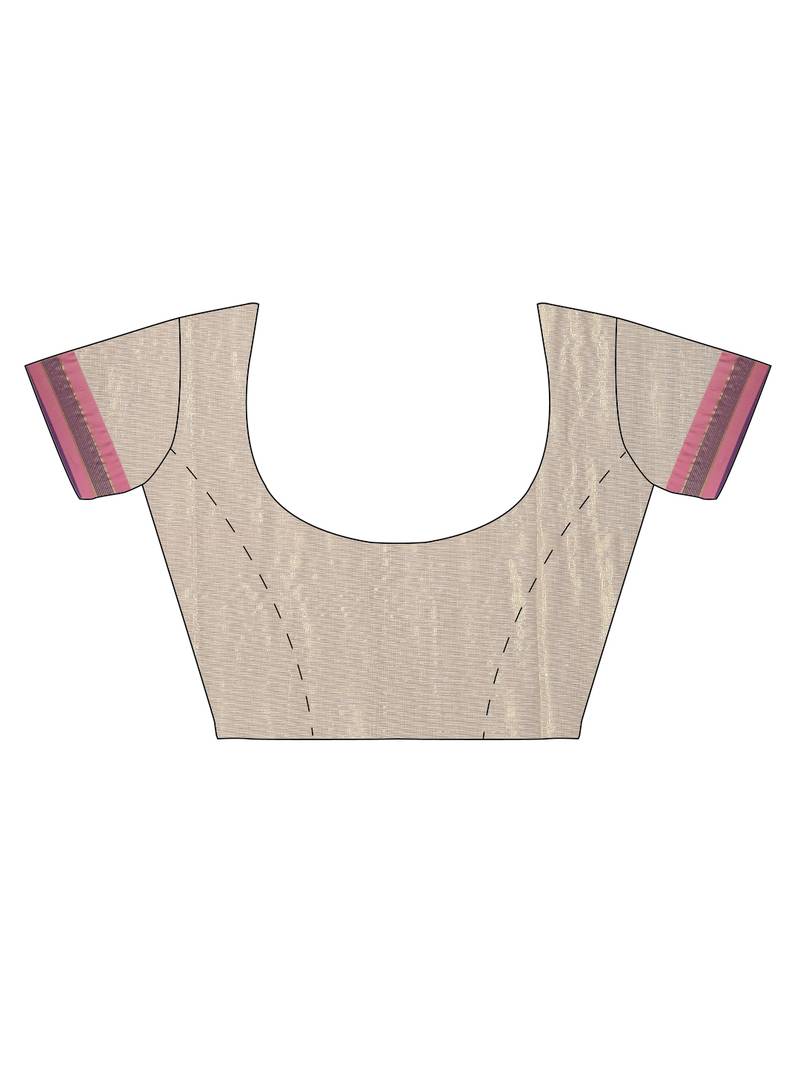 CLASSICATE from the house of The Chennai Silks Off-White Kerala Kasavu Saree With Running  Blouse