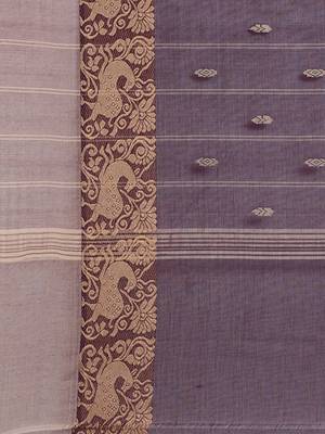CLASSICATE from the house of The Chennai Silks Purple Chettinad Pure Cotton Saree Without Blouse 5