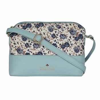Blue Floral Sling Bag 1