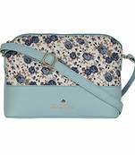 Blue Floral Sling Bag