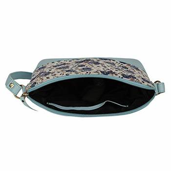 Blue Floral Sling Bag 3